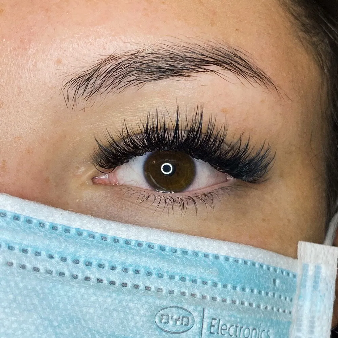 Lash extension set by Mary J Lashes, look 29